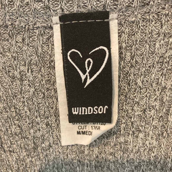 Gray Midi Dress Form Fitting Cozy ☁️ High Neck - Picture 4 of 4